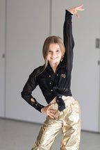 Alba Shirt Dress - KIDS - Black