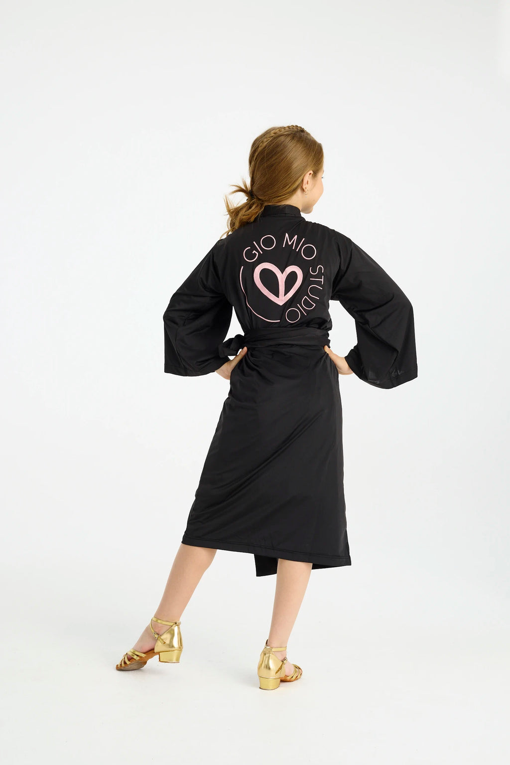 Athena Kimono - Kids - Black