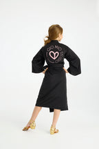 Athena Kimono - Kids - Black