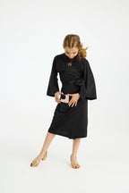 Athena Kimono - Kids - Black