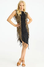 Macy Dress - Black/Leo