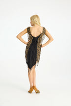 Macy Dress - Black/Leo