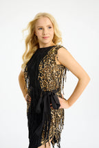 Macy Dress - Black/Leo